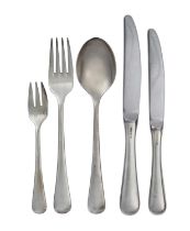 A Collection of German Silver Plate Flatware, by Robbe and Berking, 20th Century, Old English