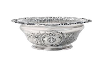 An Austro-Hungarian Silver Bowl, Maker's Mark, Vienna, 1872-1922, the bowl tapering cylindrical