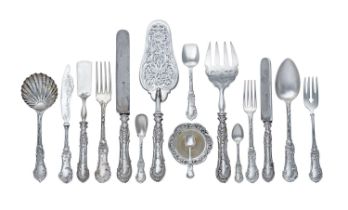 An Austro-Hungarian Silver Table-Service, by J. C. Klinkosch, Vienna, Late 19th Century, each