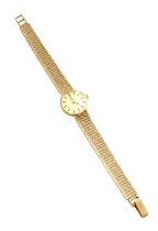 A Lady's 9 Carat Gold Omega Wristwatch Weight - 24 grams