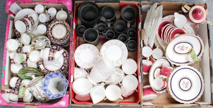 Assorted Spode, Coalport and Minton Porcelain Coffee Wares, a pair of Cauldon lozenge shaped
