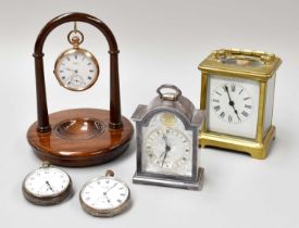 Pocket Watches including a Waltham and one with face M Roche, Cork, together with a Tempus Fugile,