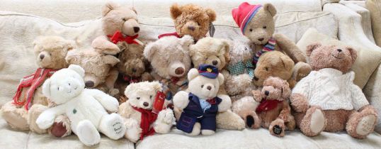 An Assortment of Modern Fraser Bears and Harrods Bears, with year dates, various styles and sizes (