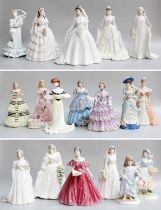 Coalport "Splendour at Court" Figures, limited edition, including "Queen Elizabeth", 5344/7500; "