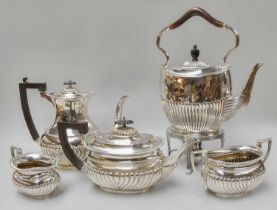 A Four-Piece Edward VII Silver Tea and Coffee-Service, Birmingham, The Coffee-Pot 1902, The Other