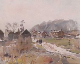 Fred Lawson (1888-1968) Castle Bolton Signed and dated 1952, watercolour, 33cm by 40.5cm