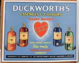A Reproduction Duckworths Advertising Sign This is printed on card and in good condition