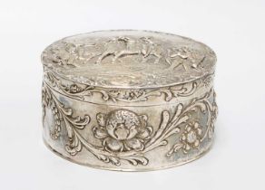 A Continental Silver Dressing-Table Box, with English Import Marks for Samuel Boyce Landeck,