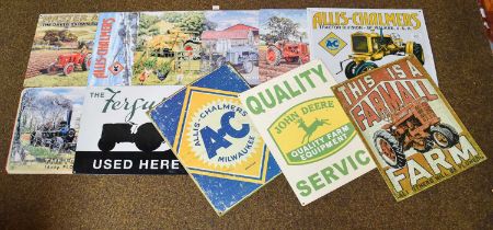 Various Tractor and Transport Related Advertising Signs, modern (11)