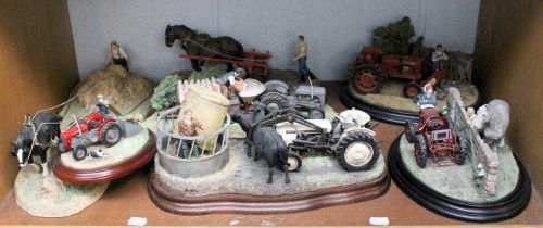 Border Fine Arts Classic, Studio and Country Artist Agricultural Models, including: A New Bale' (