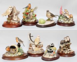 Border Fine Arts Wildlife Models, including: 'Thrush', 'Summer Fun', 'After the Rain', 'Together