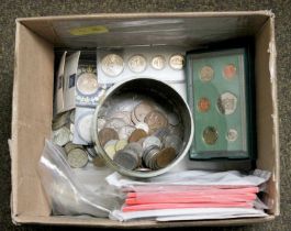 Mixed Lot of Commemorative Coins, Notes and Pre-decimal Coins; comprising; 74x Bank of England £1