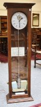 An Oak Cased Glazed Wall Clock, signed Venner Time Switches Ltd. London, later interior label