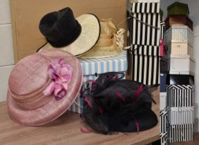 Assorted Modern Occasion Hats, including three by Frances Heeley Chapalier, other makers include