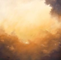 Dion Salvador Lloyd (b.1967) "Cloudbursting" Signed and inscribed verso, oil on canvas, 101cm by