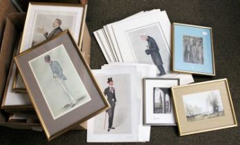 A large group of 'Spy' / Ape / Vanity Fair prints, to include cricketers, lawyers. religious leaders