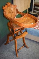 A Victorian Adjustable High Chair