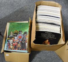 Sotheby's, Christie's and Other Auction Catalogues, from circa 1980's - 90's comprising toys,