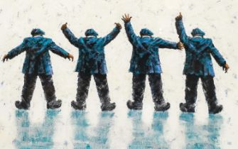 Alexander Millar (b.1960) Scottish "Help" Signed and numbered 80/395, giclee print, 40cm by 59cm