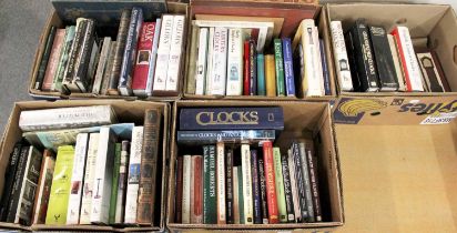 A Good Collection of Reference Books on Clocks, Antiques and Stately Homes, including: Sanders (