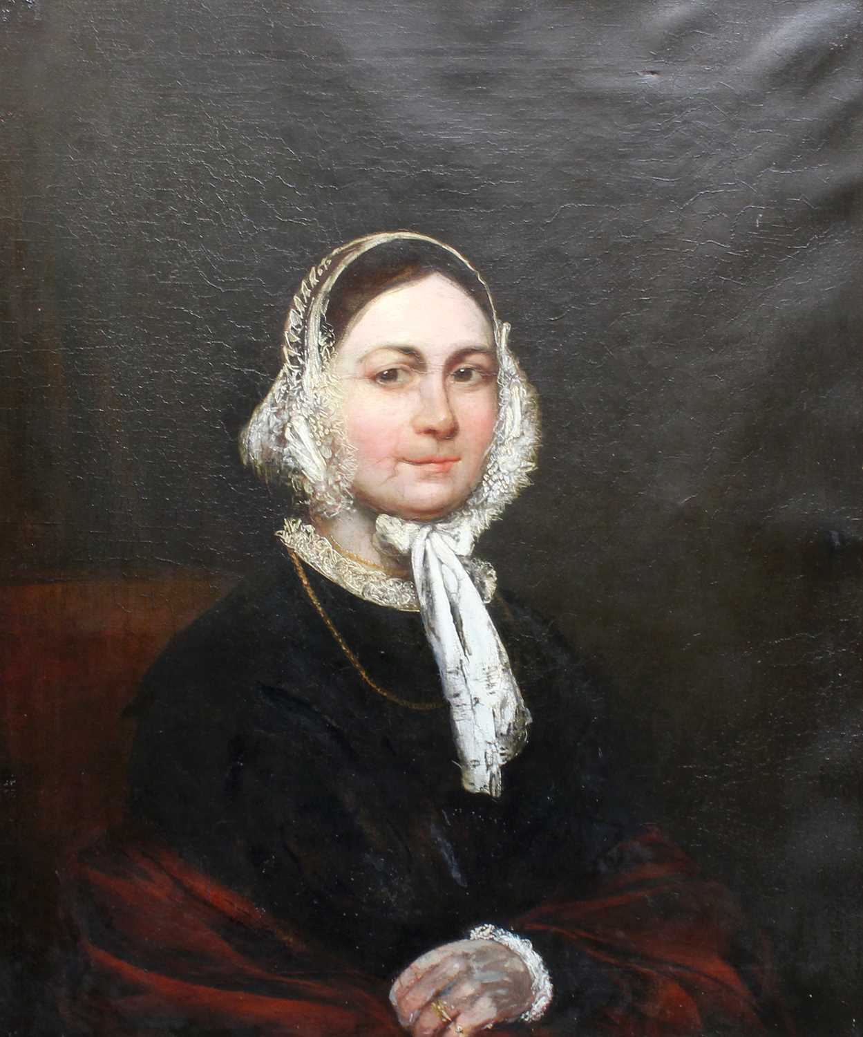 Attributed to John Cawse (1778-1862) Portrait of Mrs Sophia Crouch (1850-1887) Oil on canvas, 73cm