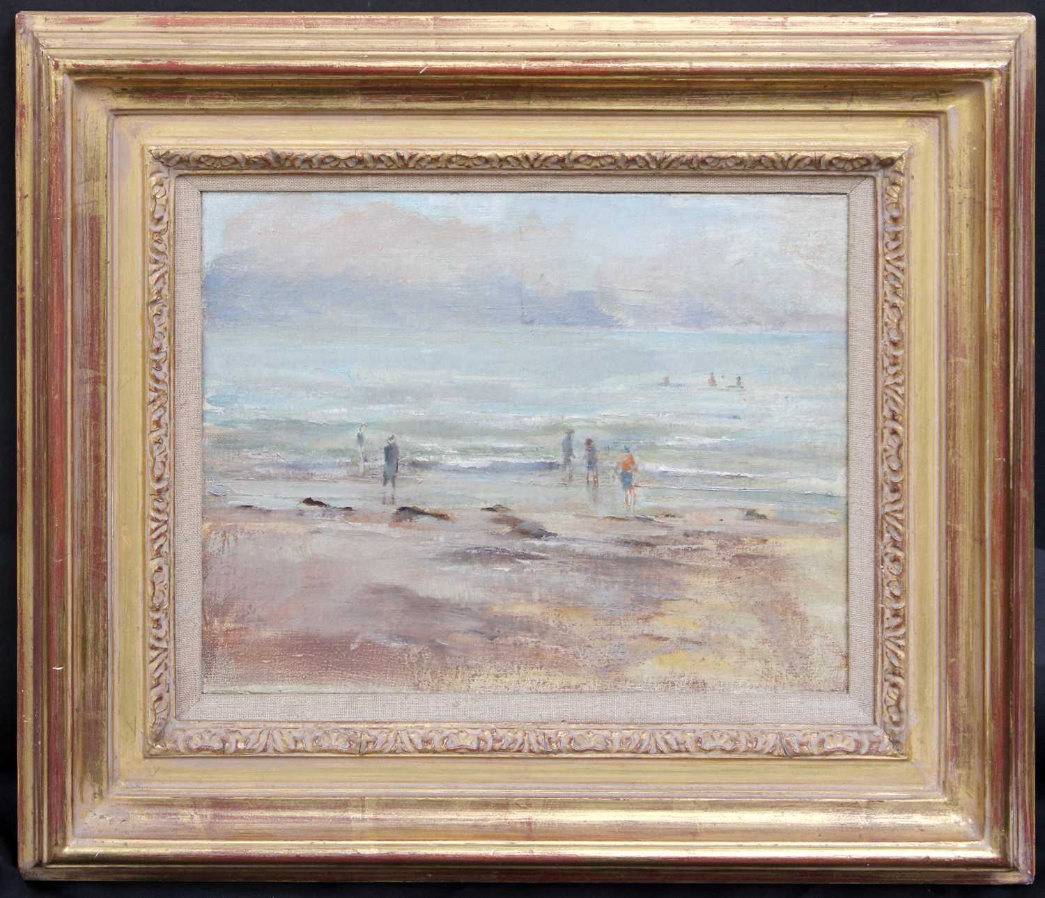 Follower of Philip Wilson Steer OM (1890-1942) La Plage Oil on canvas, 23cm by 40.5cm - Image 2 of 2
