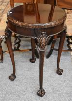 A 1920's Waring & Gillow Ltd Mahogany Lamp Table, from the Liverpool factory, stamped in two