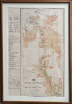 Australia - Trancontinental Railway. South Australia, Plan of Country North of Herrgott Springs.
