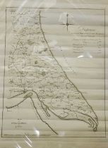 Tuke (J.), Map of Holderness. Large engraved map of East Yorkshire from Kilham to the Humber