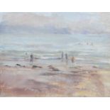 Follower of Philip Wilson Steer OM (1890-1942) La Plage Oil on canvas, 23cm by 40.5cm