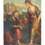 Follower of Lavinia Fontana (1552-1614) Italian Christ and the Samaritan Woman at the well Oil on