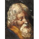 Head Study of a Bearded Man Oil on canvas laid down?