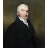 British School (18th Century) Portrait of a Gentleman, bust length, wearing a dark suit and white