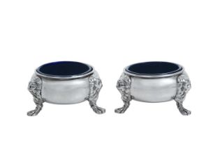 Two George II Silver Salt-Cellars, by Edward Feline, London, One 1746 and One Circa 1746