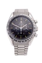 Omega: A Stainless Steel Chronograph Wristwatch, signed Omega, Model: Speedmaster Professional