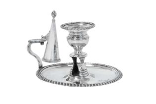 A George IV Silver Chamber-Candlestick, by Paul Storr, London, 1824