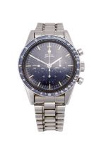 Omega: A Rare "Ed White" Pre-Moon Stainless Steel Chronograph Wristwatch, signed Omega, model: