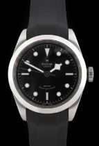 Tudor: A Stainless Steel Automatic Centre Seconds Wristwatch, signed Tudor, Geneve, model: Black Bay