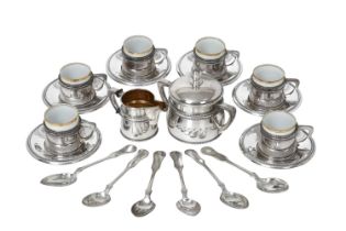 An Austro-Hungarian Silver Coffee-Service, Maker's Mark HS or IIS, Vienna, 1867-1922