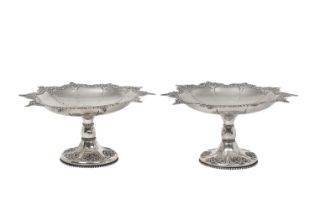 A Pair of American Silver Pedestal-Bowls, by Gorham, Providence, Rhode Island, Circa 1900