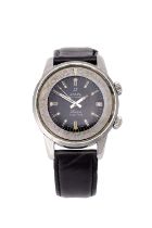 Enicar: A Rare Jumbo Size Stainless Steel Automatic Calendar Centre Seconds Diver's Wristwatch,