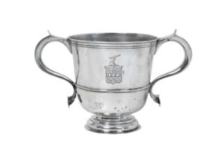 A George I Provincial Silver Two-Handled Cup, by Jonathan French, Newcastle, 1721