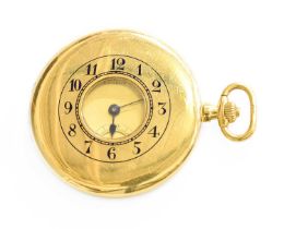 An 18 Carat Gold Half Hunter Pocket Watch, retailed by J.W.Benson, London Gross weight - 67grams