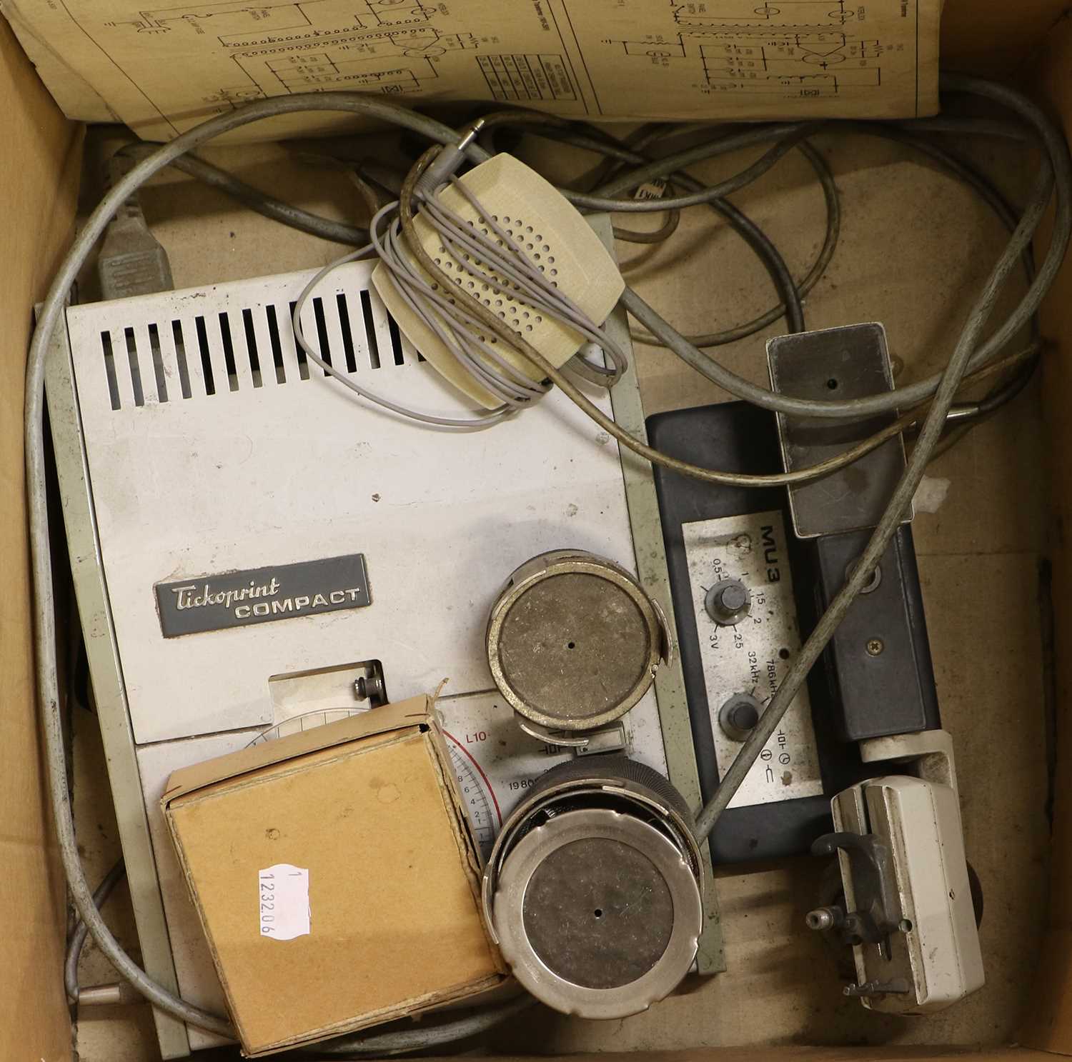 Two Watch Cleaning Machines, and Watchmakers assortments, cased scales perspex clock domes, watch - Image 3 of 5