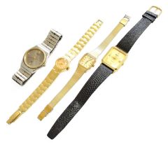 Two Gent's Seiko Wristwatches and Two Lady's Wristwatches, (4)