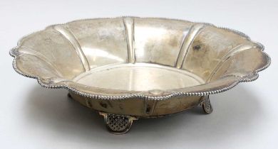 A Norweigan Silver Bowl, by David Andersen, Oslo, 20th Century, shaped circular and on four panel