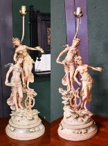 A Pair of Figural Composite Table Lamps (2)