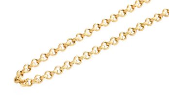 A 9 Carat Gold Trace Link Chain, length 49cm Gross weight 16.8 grams