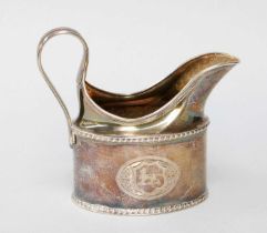 A George III Silver Cream-Jug, by George Eadon, George Kibbles and John Weaver, Sheffield, 1795,