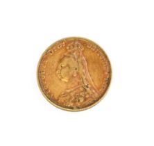 Victoria, Sovereign 1891; Fine and Toned